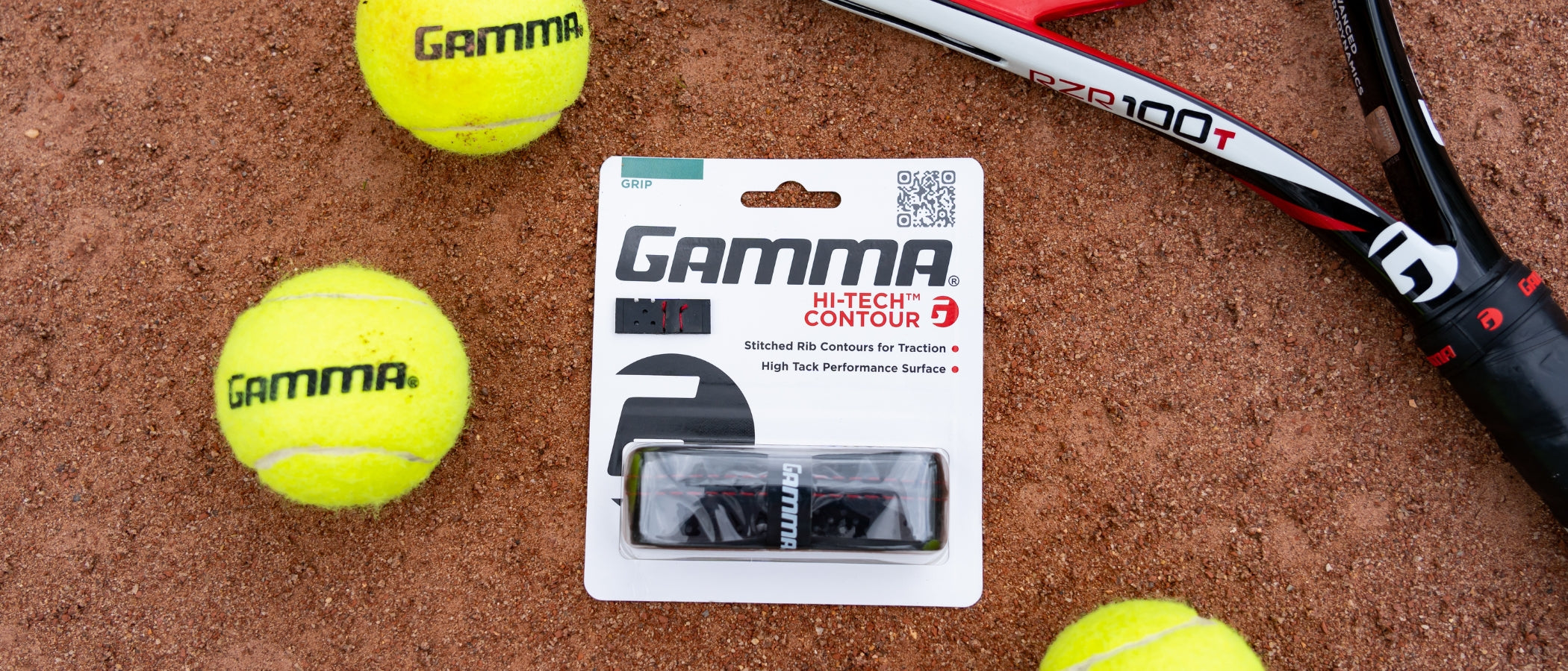 Sovraimpugnatura Tennis Gamma Grip Hi-Tech Gel, Base, Nera - Foto 3