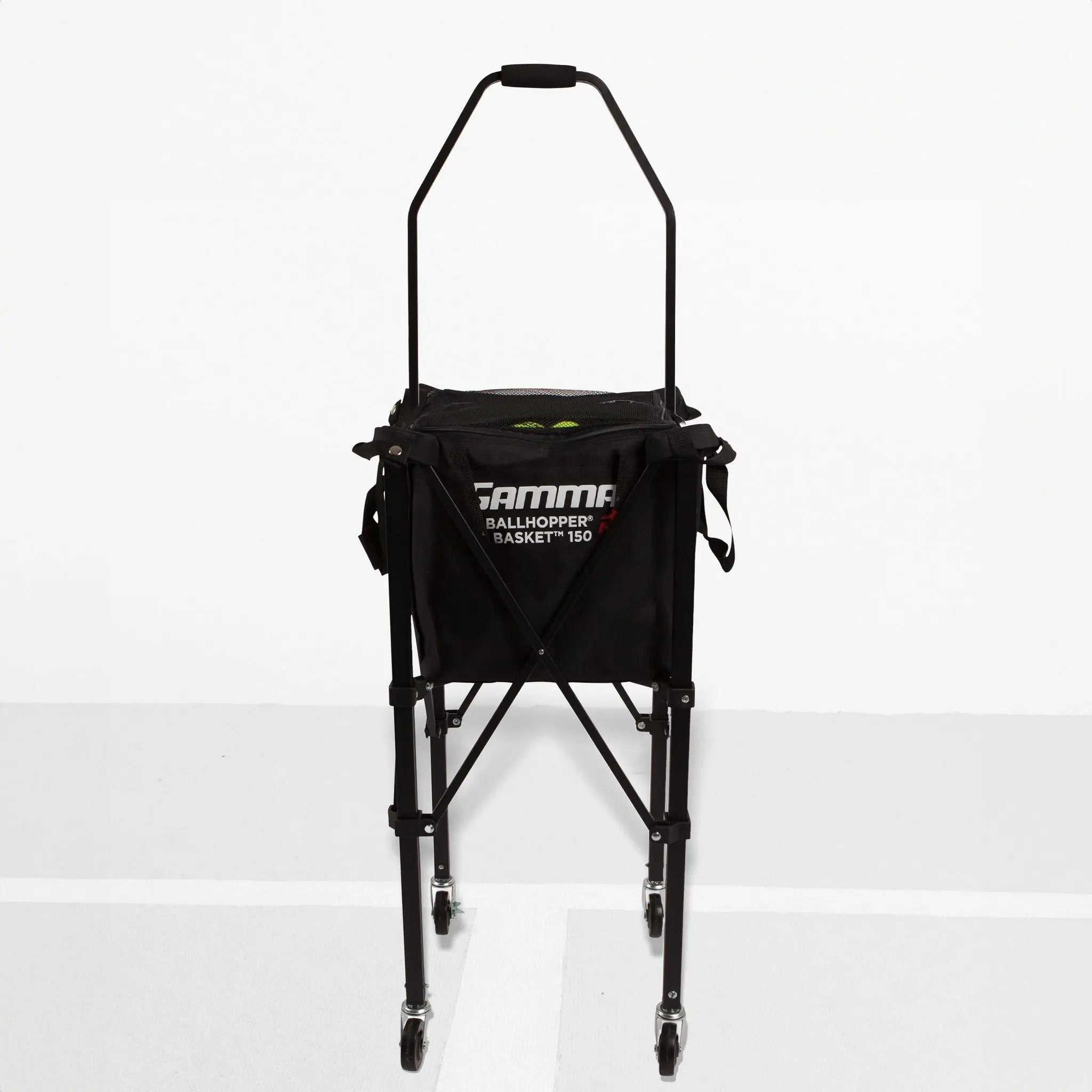 Gamma Sports Ez Travel Cart PRO – Carrello Portapalline Pieghevole Per Tennis E Pickleball, Capacità 150, Custodia Inclusa