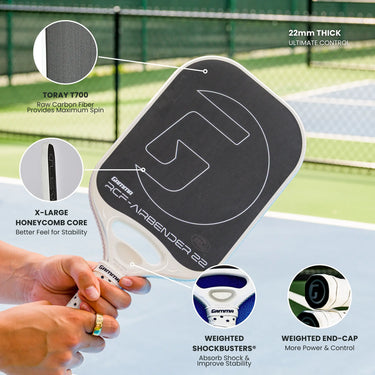 GAMMA Airbender 22 Pickleball Paddle