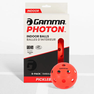 Photon Indoor Pickleball Red 6-Pack